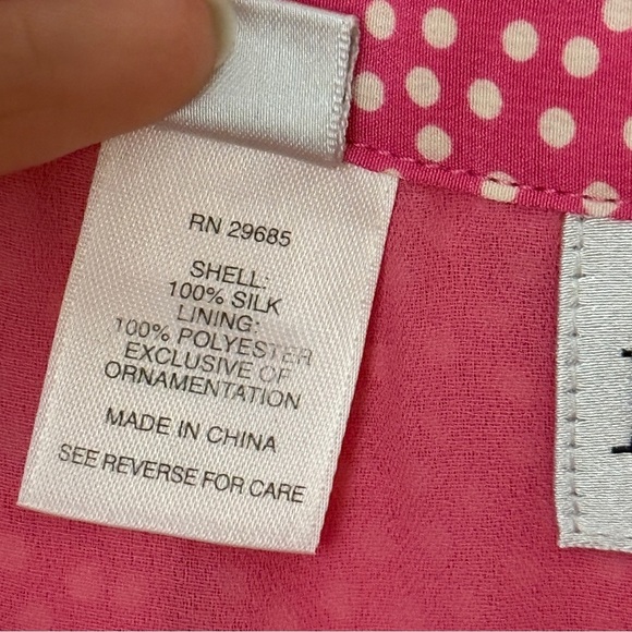 Pendleton Silk Pleated Polka Dot A Line Knee Length Skirt US14 - Picture 12 of 14